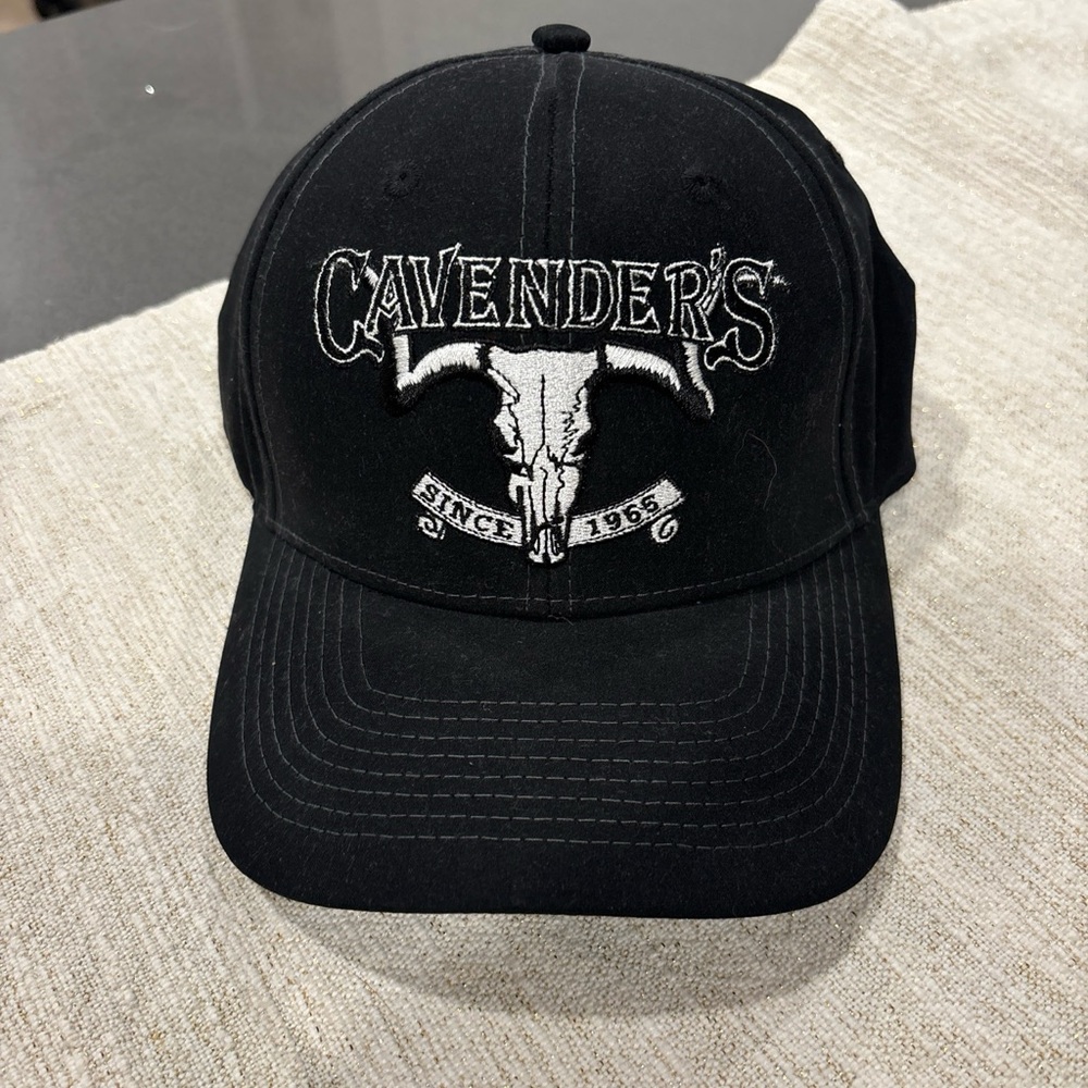 Cavender's Black Embroidered Men's Cap